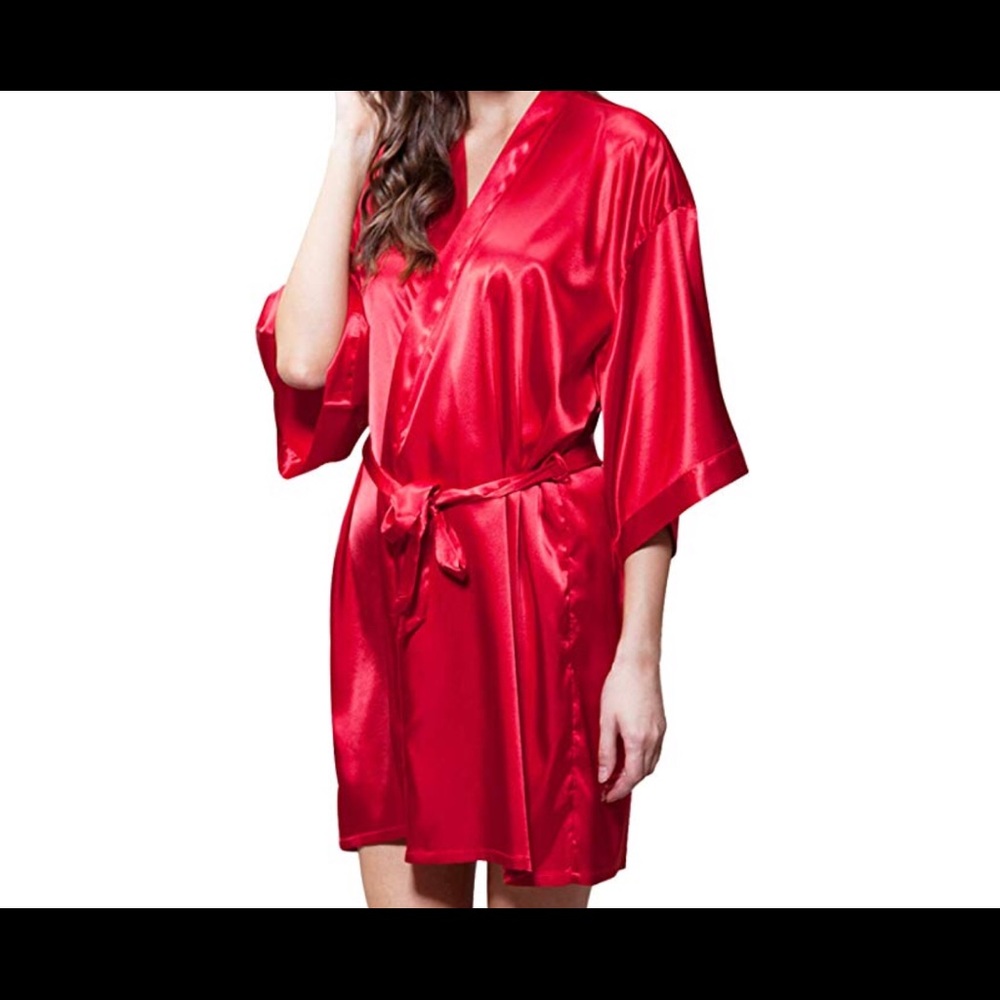 Red Silky Robe